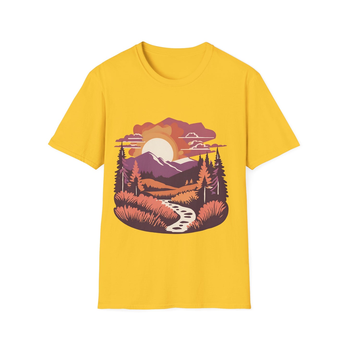 Hiking and Mountain View - T Shirt