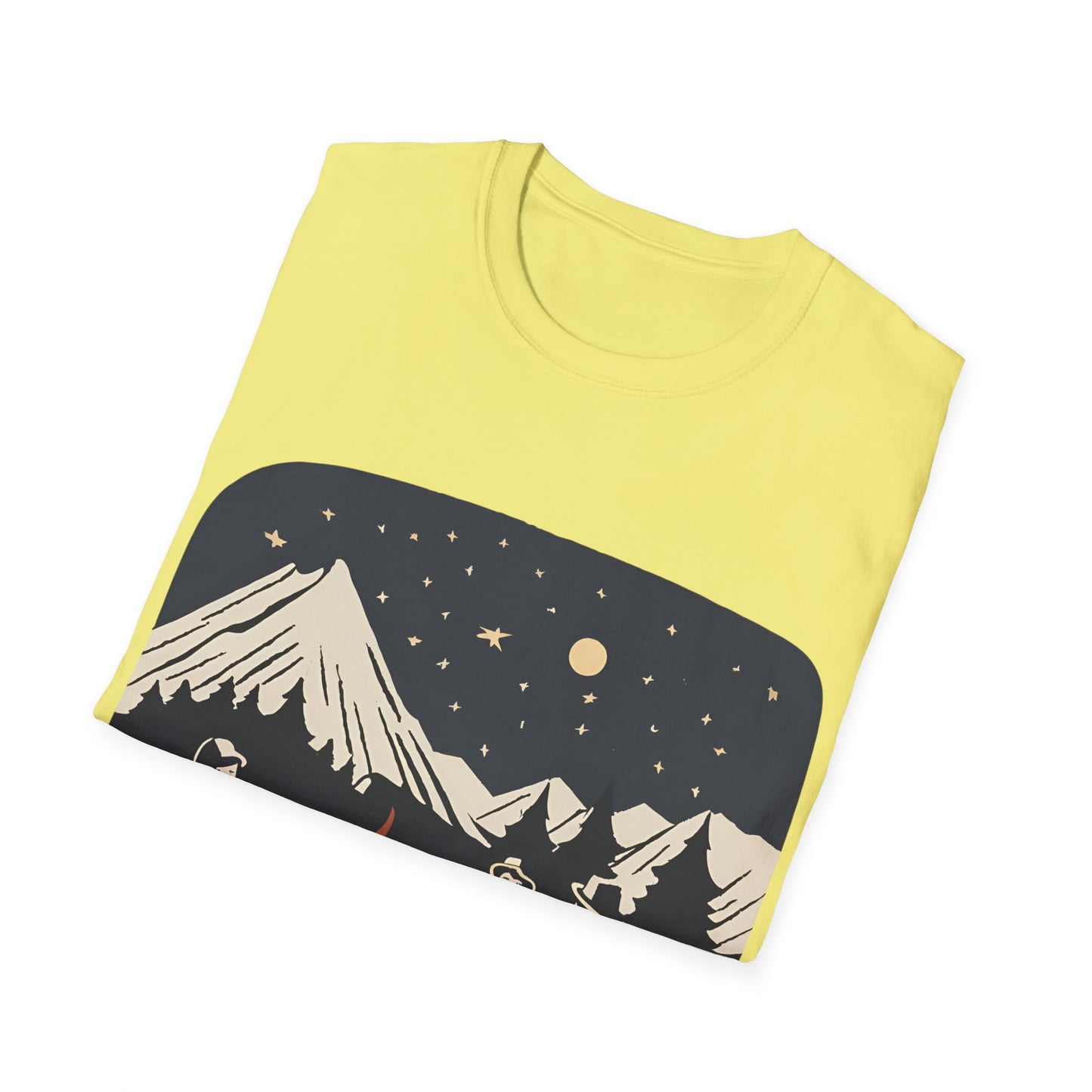Campfire Starry Night Music - T Shirt