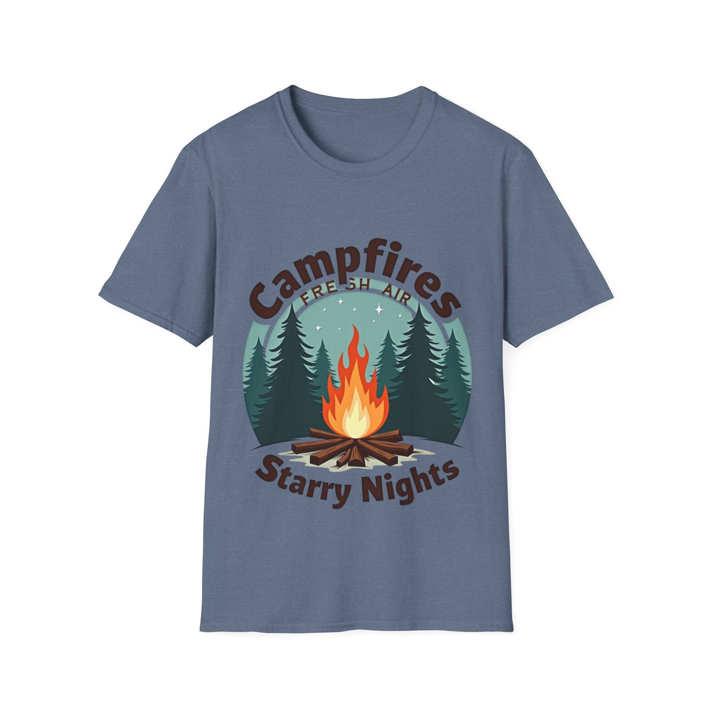 Campfires Starry Nights T-Shirt