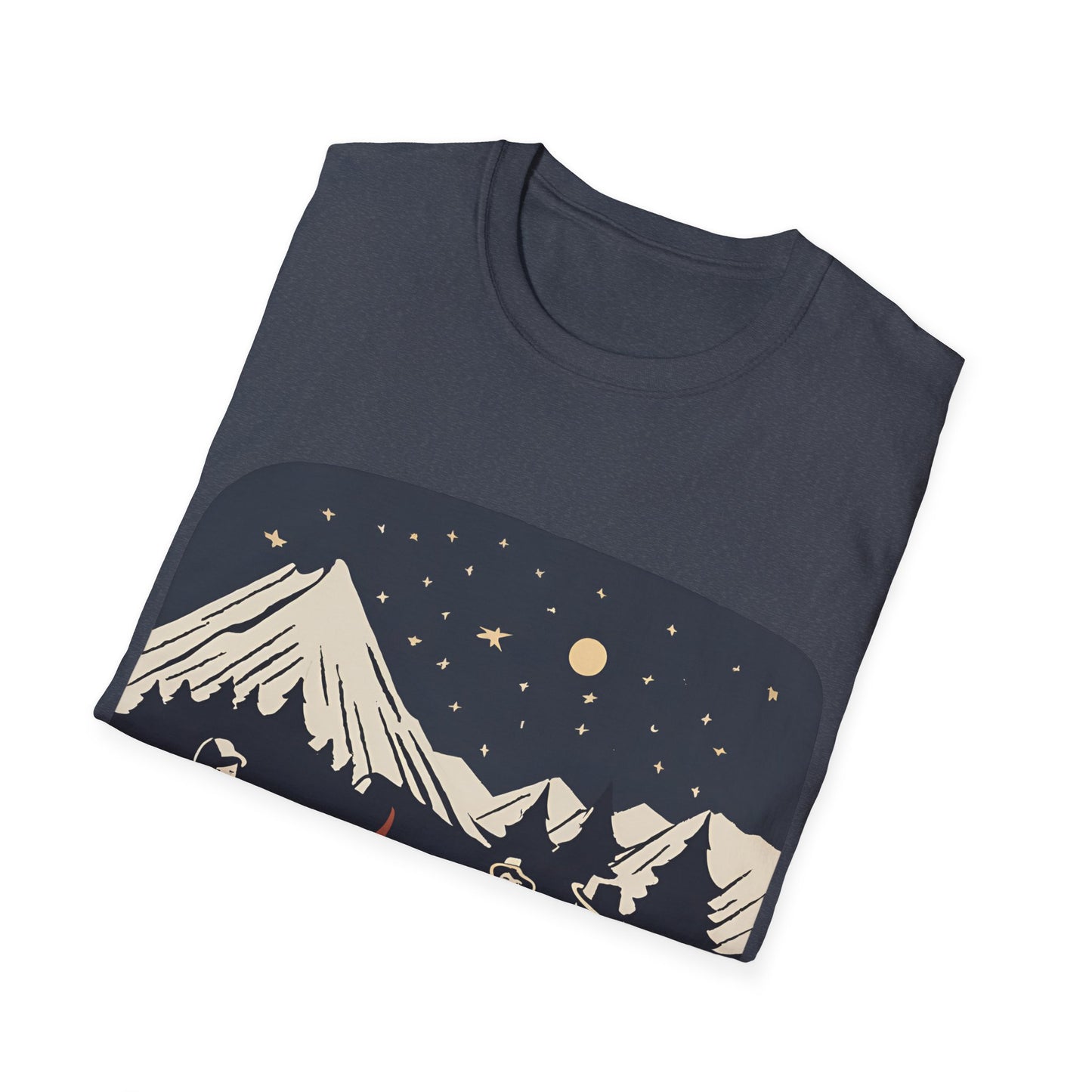 Campfire Starry Night Music - T Shirt