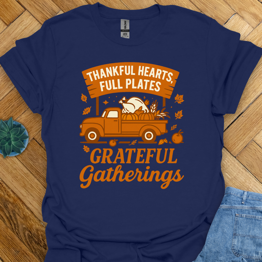 Grateful Gatherings Thanksgiving T-Shirt