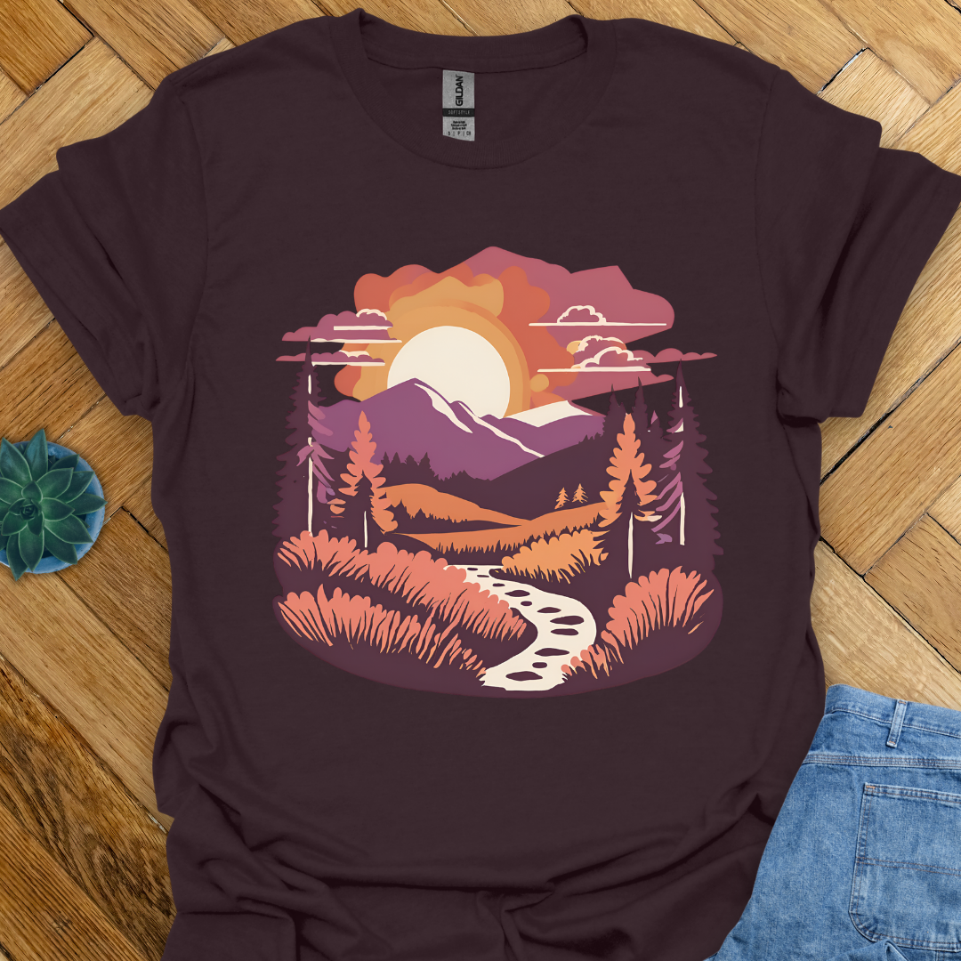Hiking and Mountain View T-Shirt