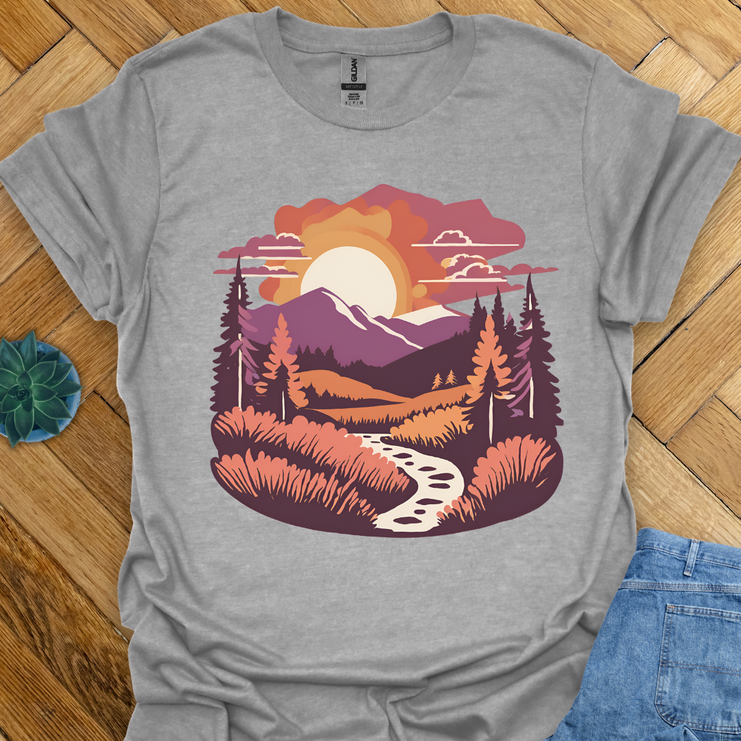 Hiking and Mountain View T-Shirt