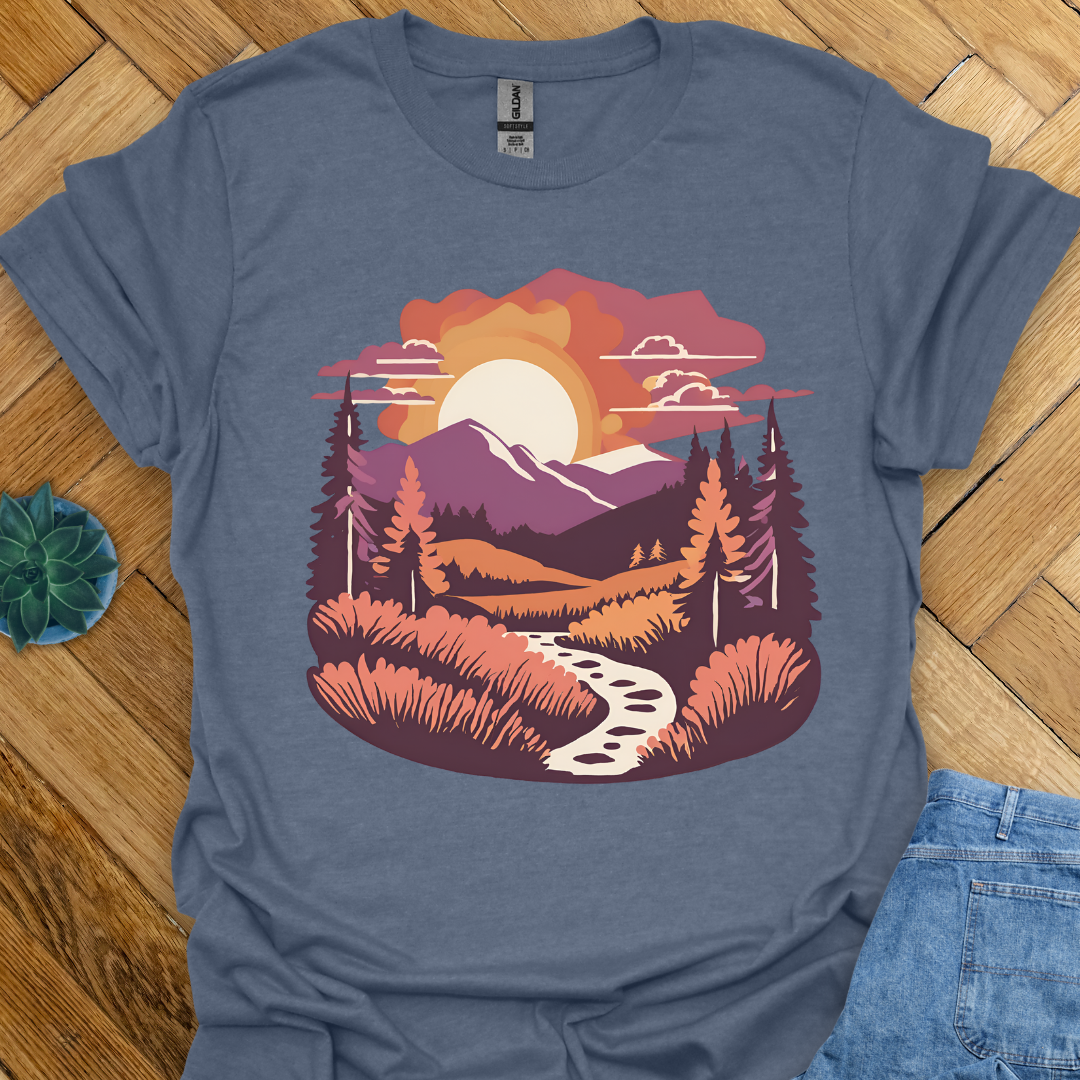 Hiking and Mountain View T-Shirt