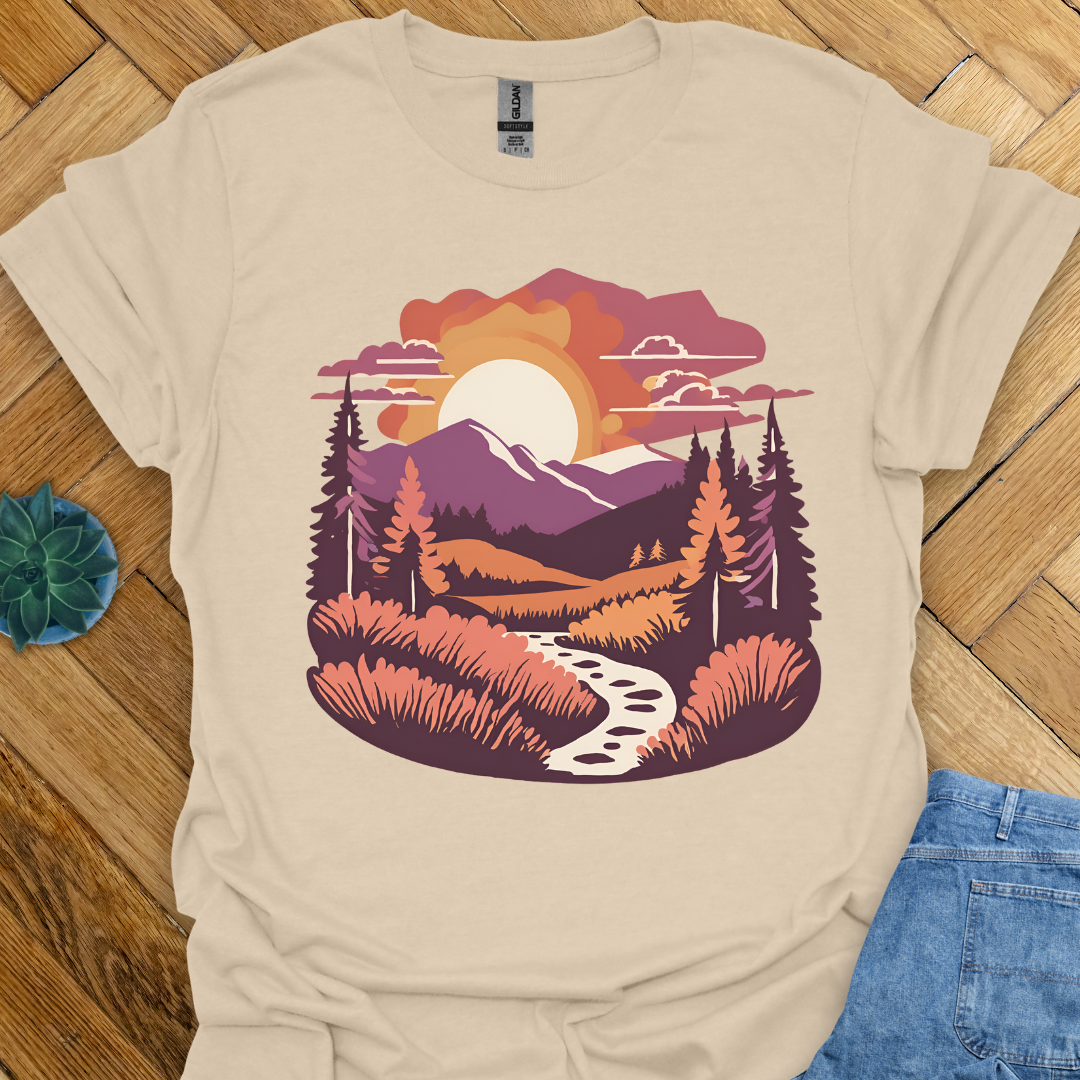 Hiking and Mountain View T-Shirt