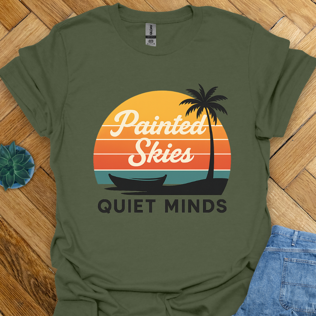 Painted Skies Quiet Minds T-Shirt