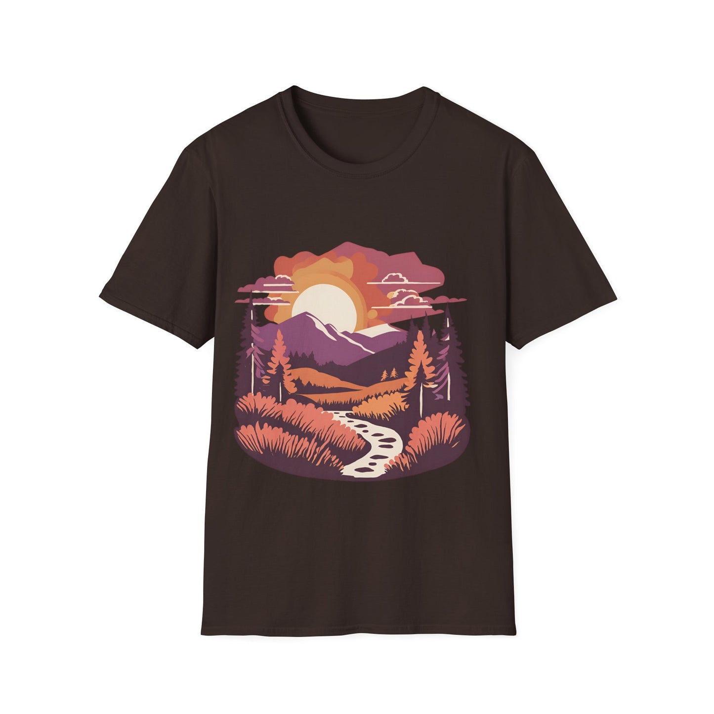 Hiking and Mountain View - T Shirt