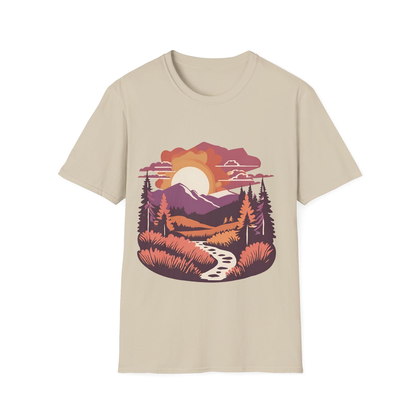 Hiking and Mountain View - T Shirt