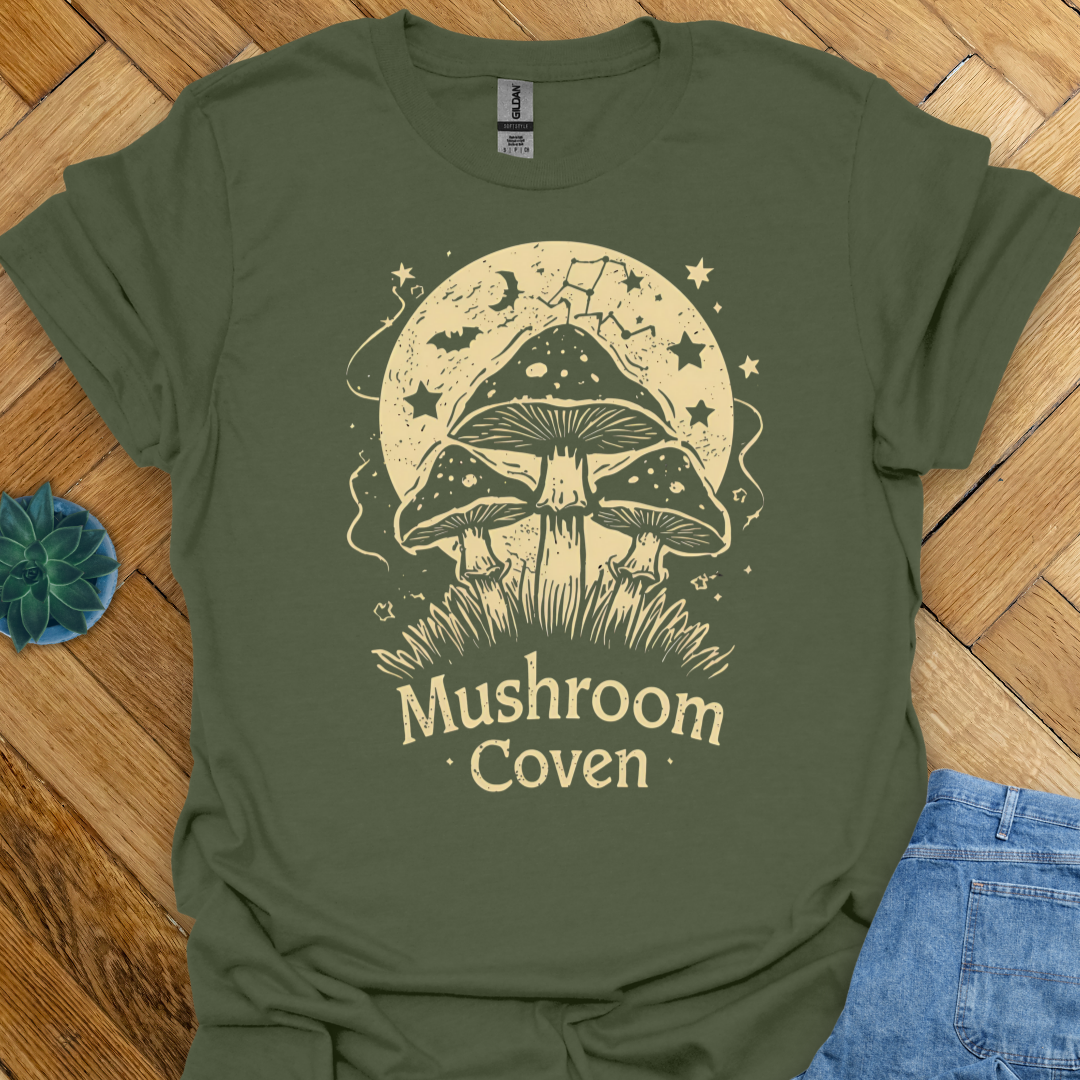 Mushroom Coven Halloween T-Shirt