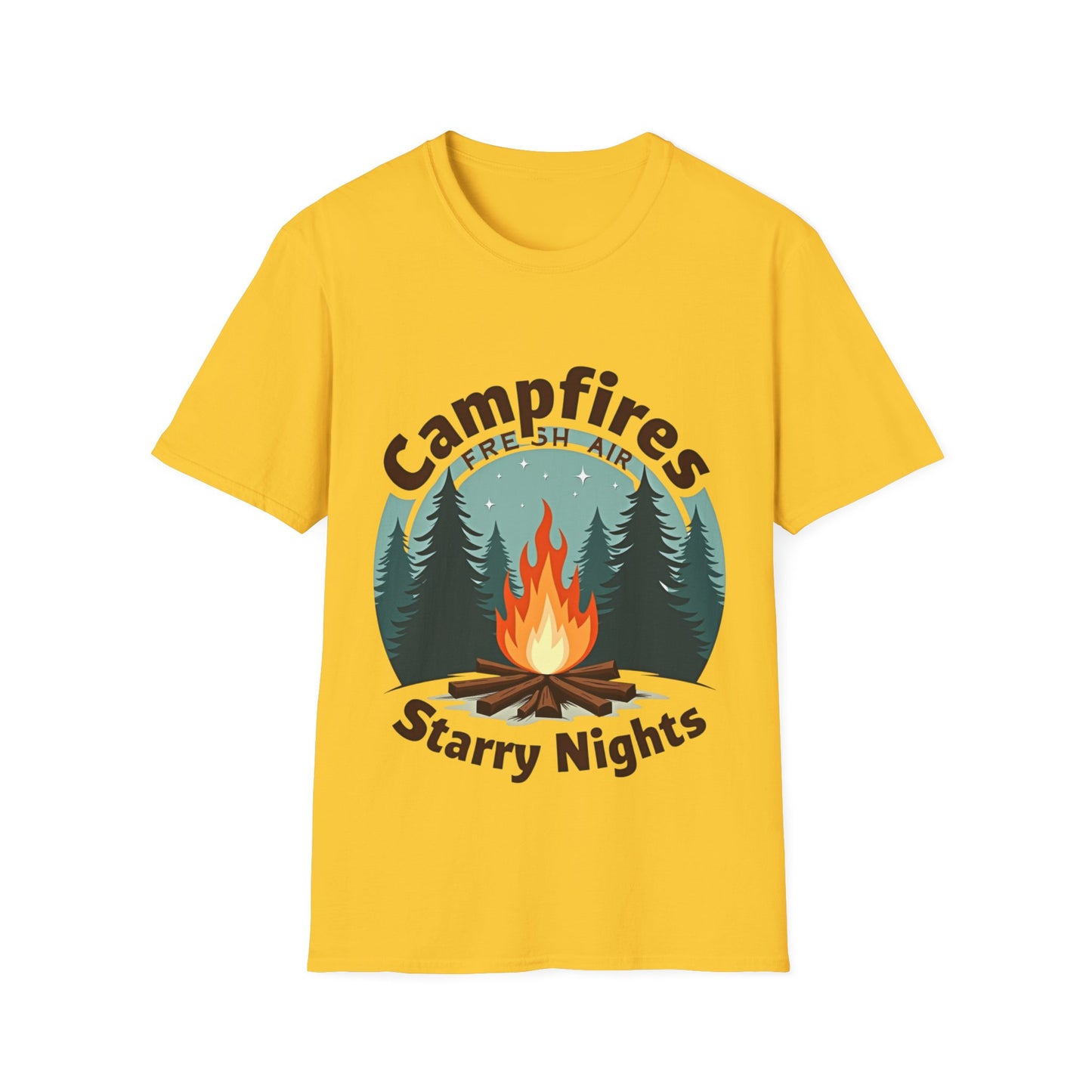 Campfires Starry Nights T-Shirt