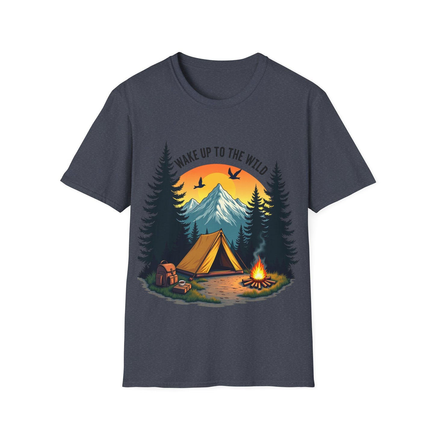 Wake Up to the Wild Camping Night T Shirt