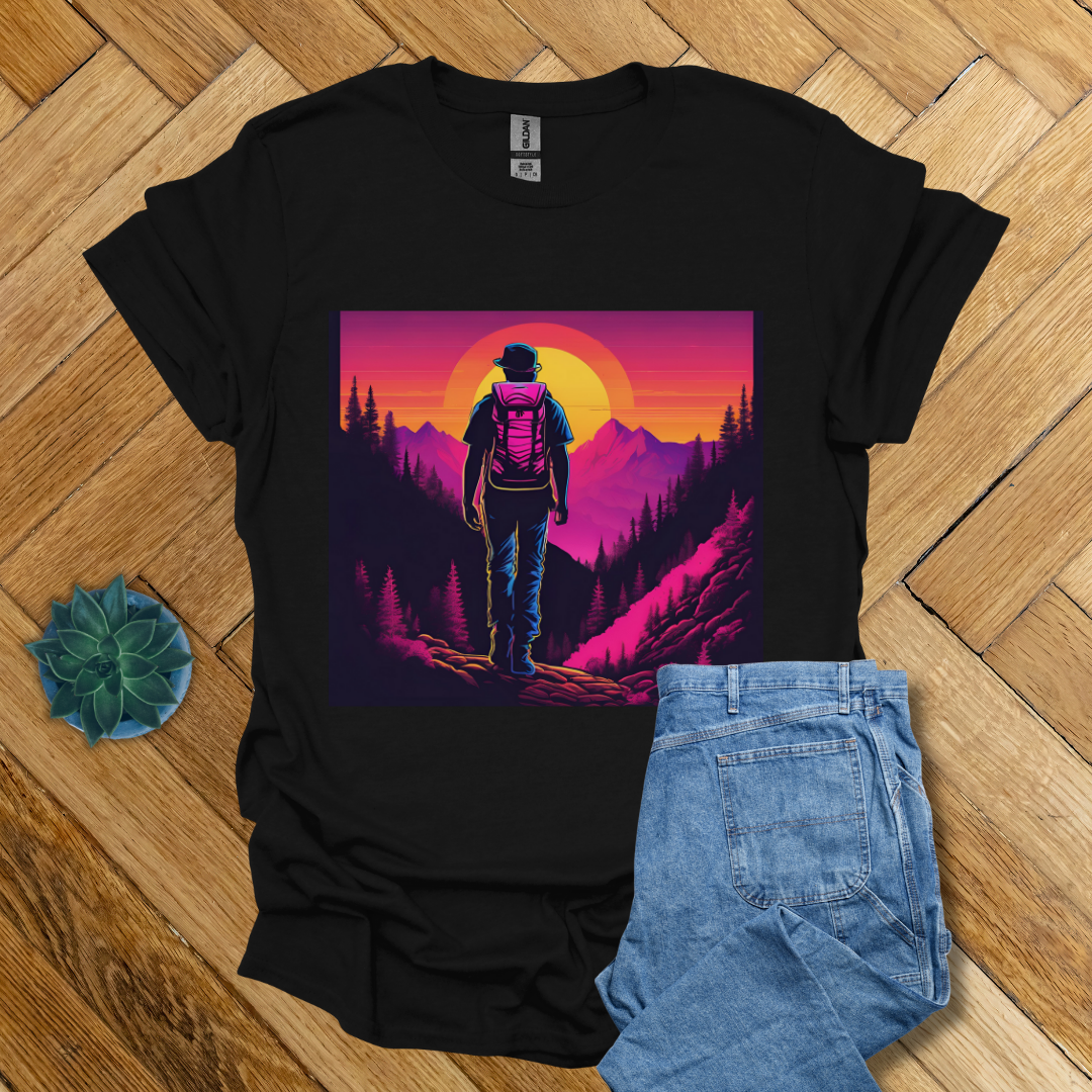 Hiking Trails and Sunset - T Shirt