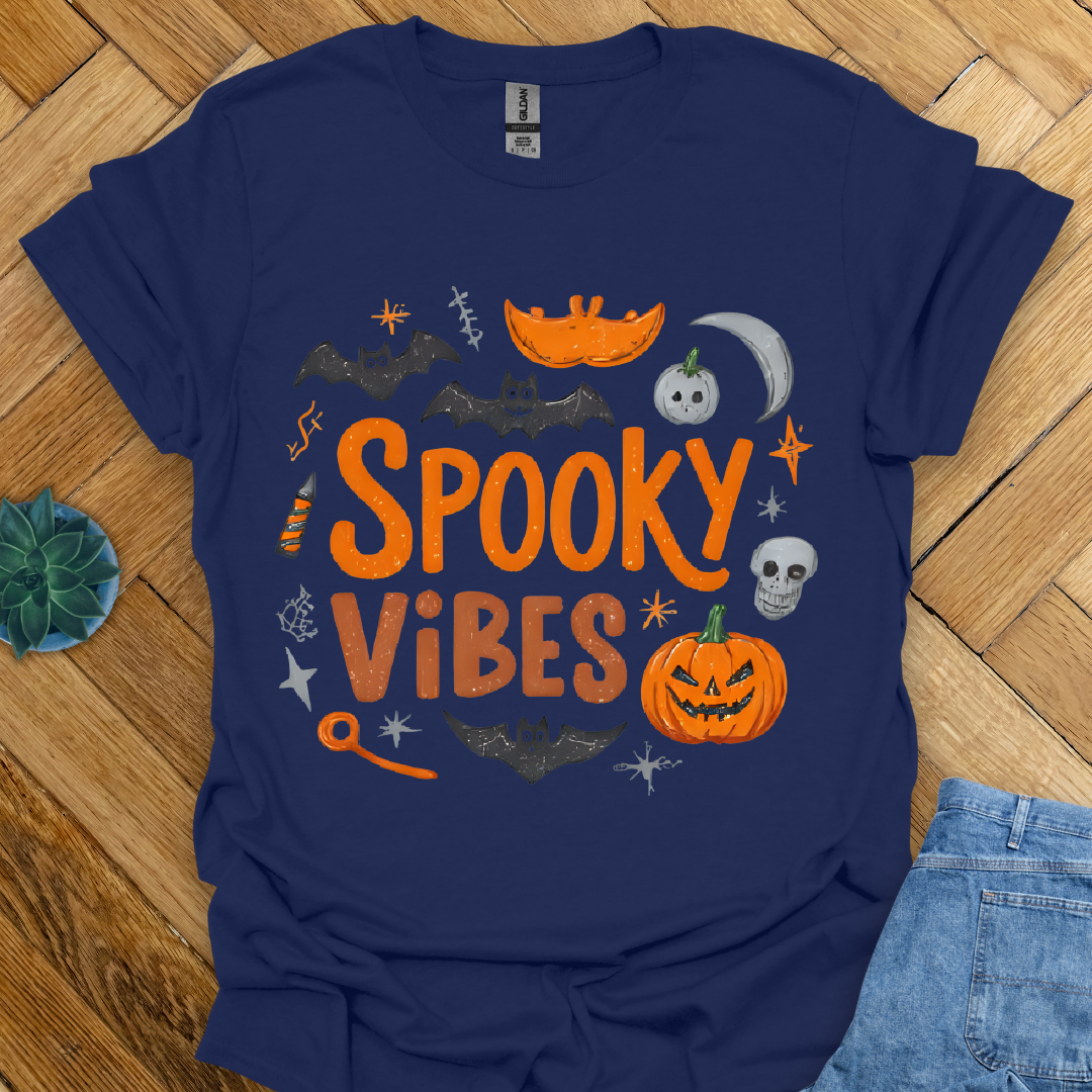 Spooky Vibes Halloween T-Shirt