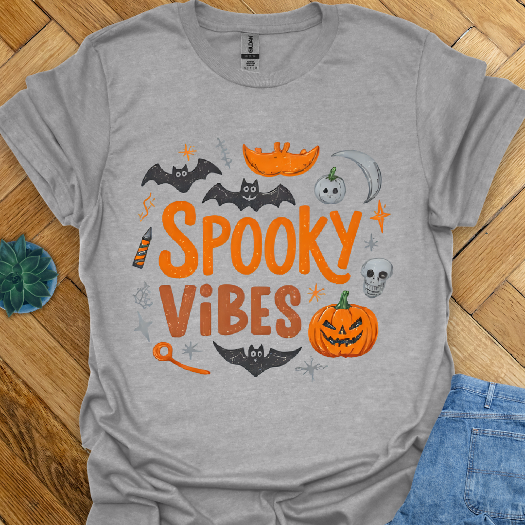 Spooky Vibes Halloween T-Shirt