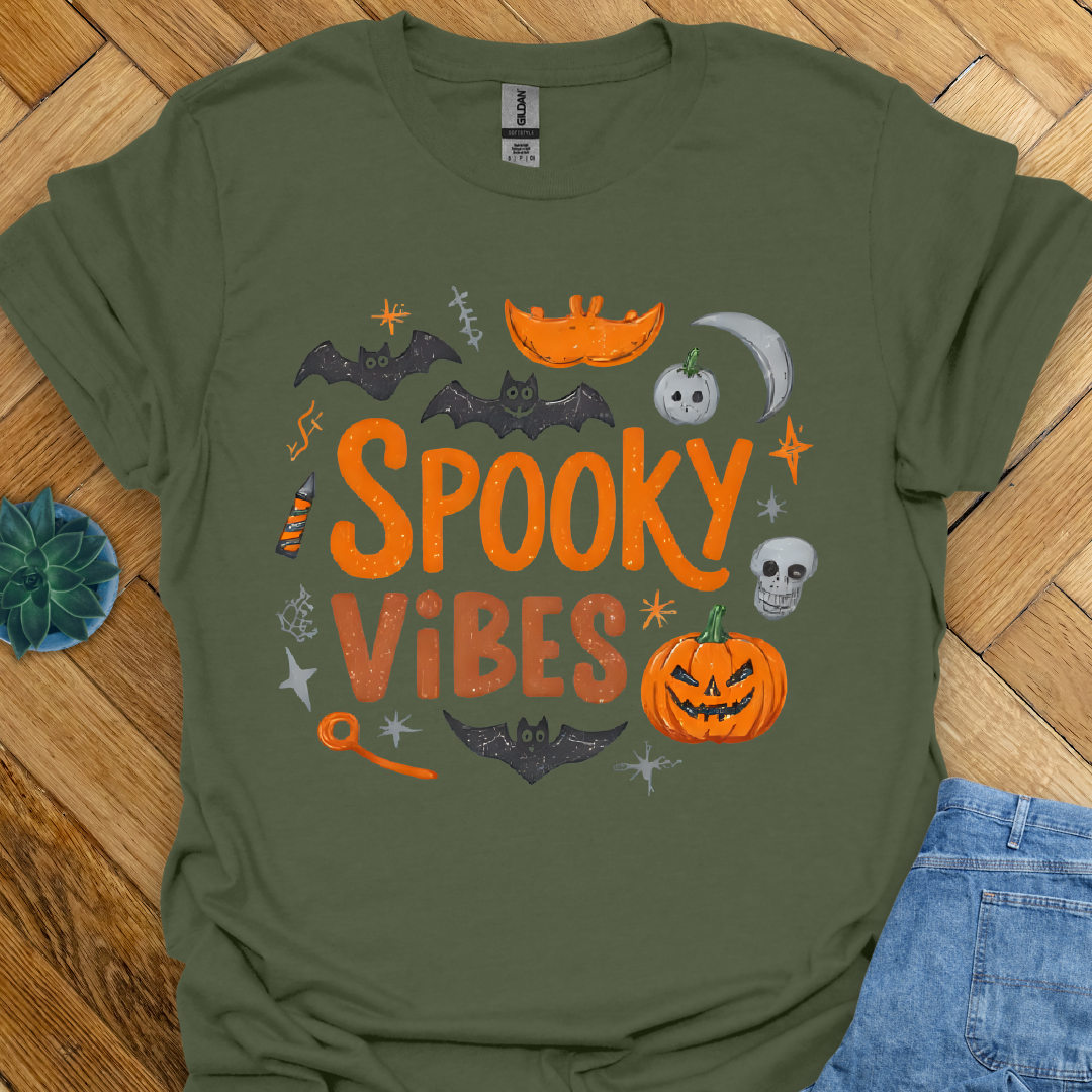 Spooky Vibes Halloween T-Shirt