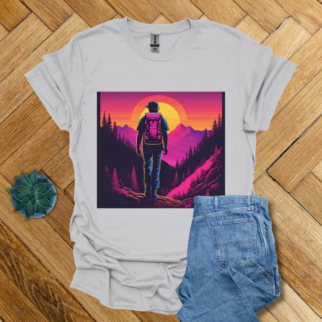 Hiking Trails and Sunset - T Shirt