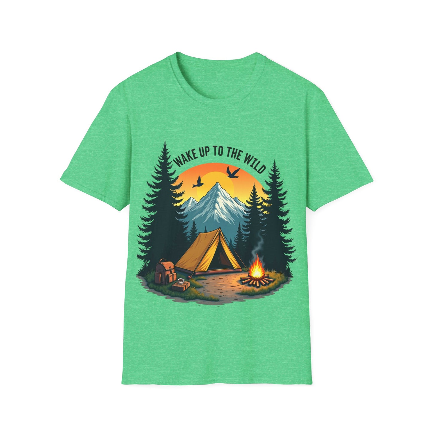 Wake Up to the Wild Camping Night T Shirt