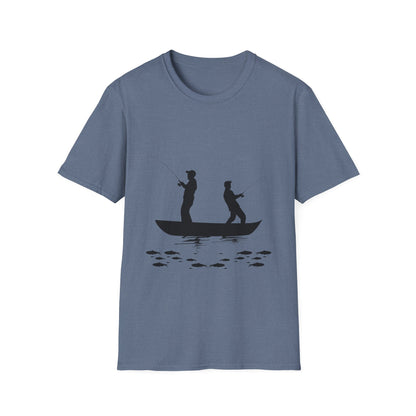Two Men Fishing Summer - T Shirt