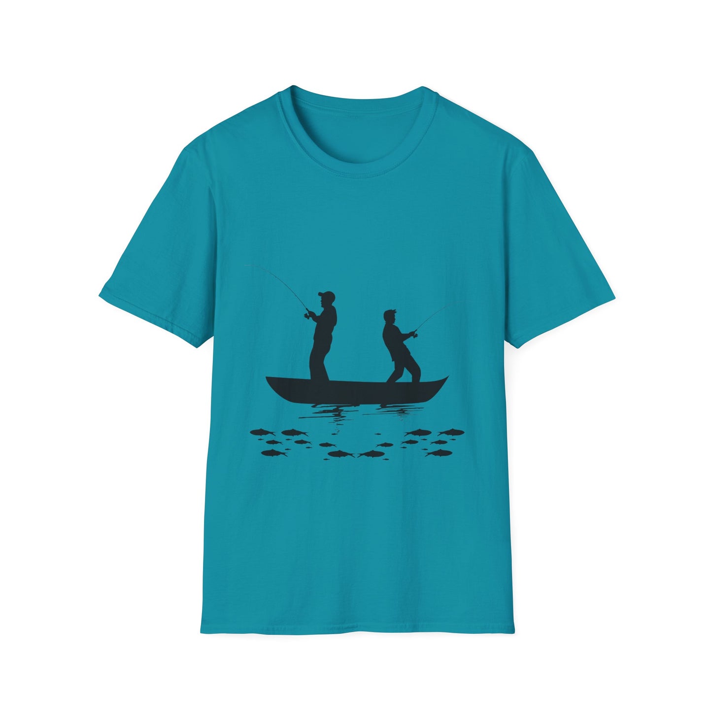 Two Men Fishing Summer - T Shirt