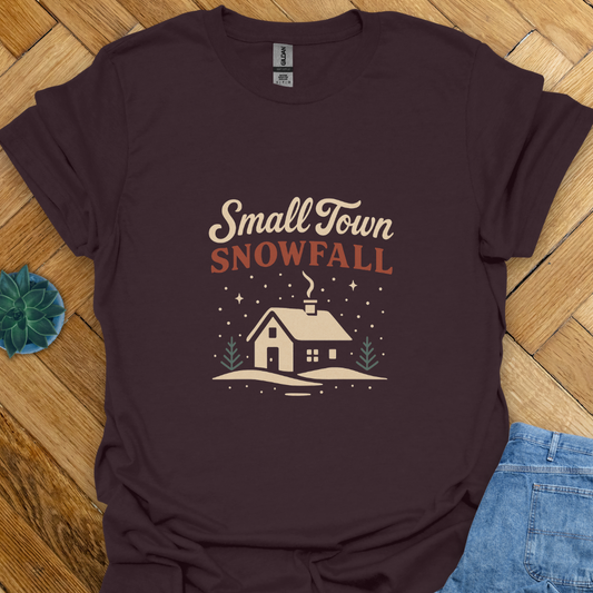 Small Town Snowfall  T-Shirt