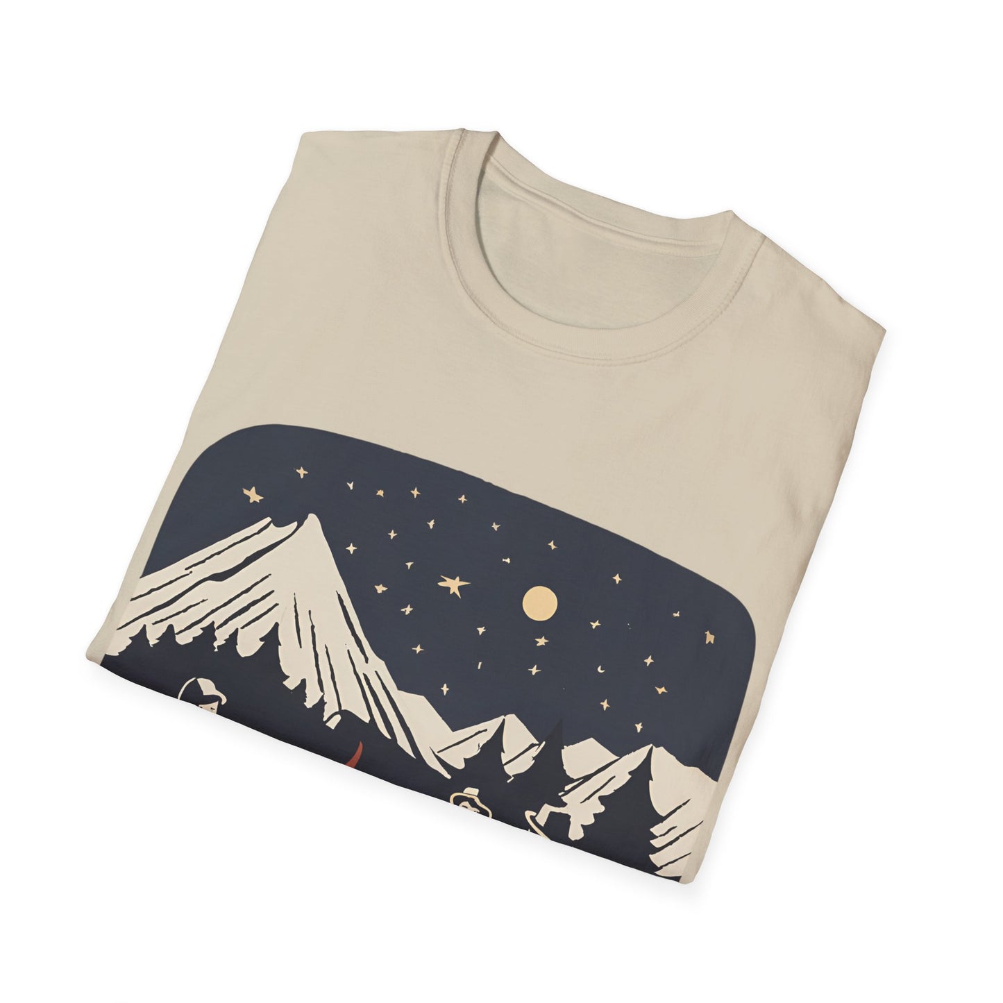 Campfire Starry Night Music - T Shirt
