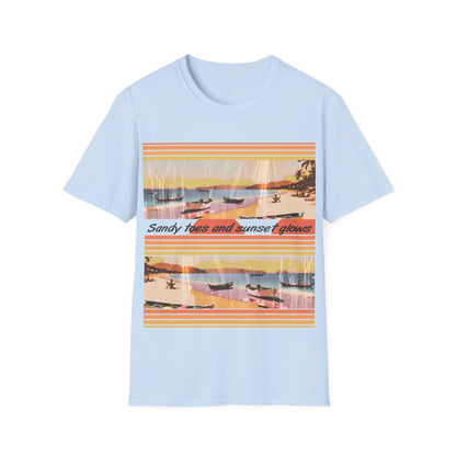 Sandy Toes and Sunset Glows - T Shirt