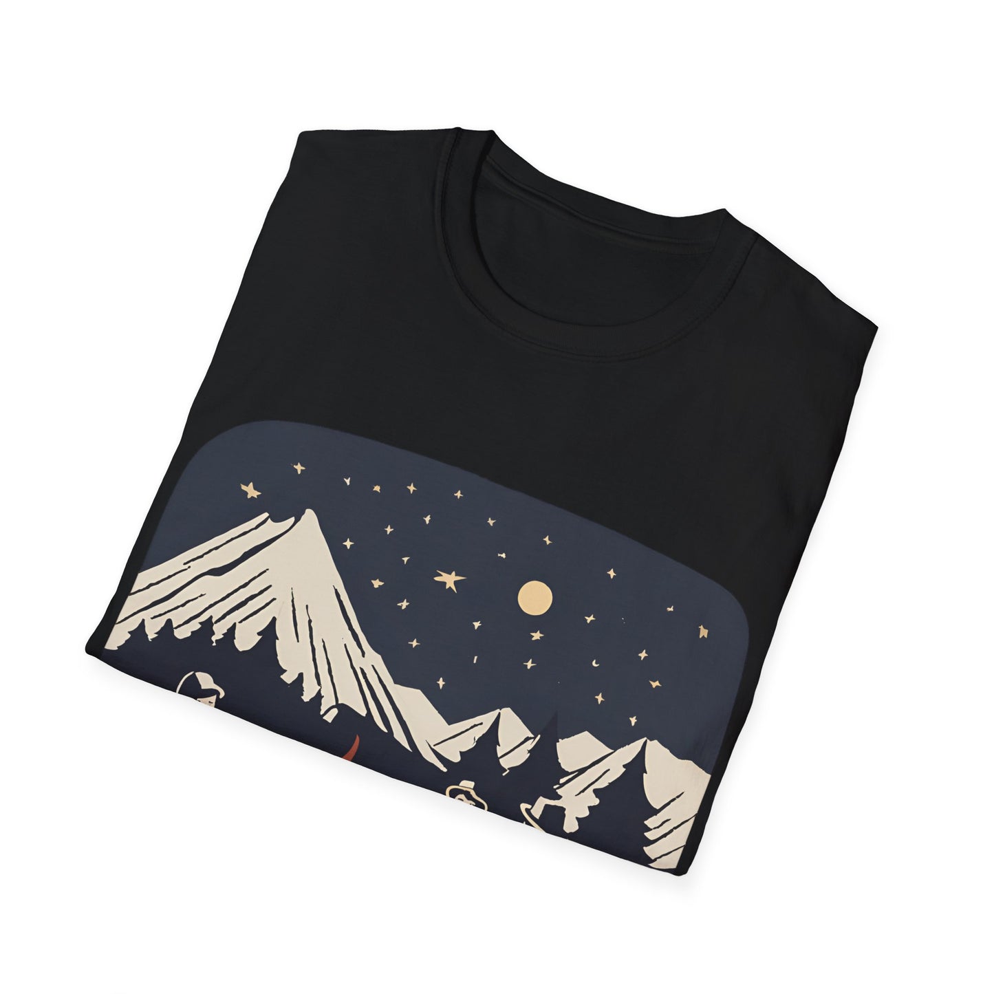 Campfire Starry Night Music - T Shirt
