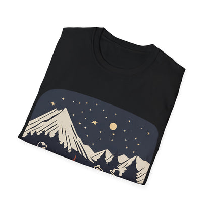Campfire Starry Night Music - T Shirt