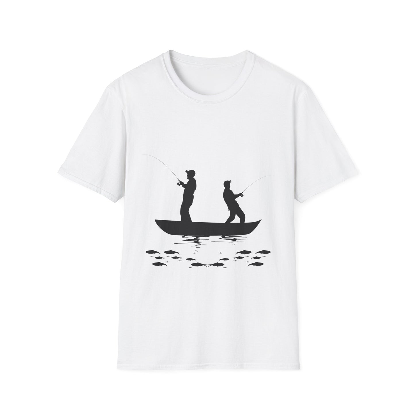 Two Men Fishing Summer - T Shirt