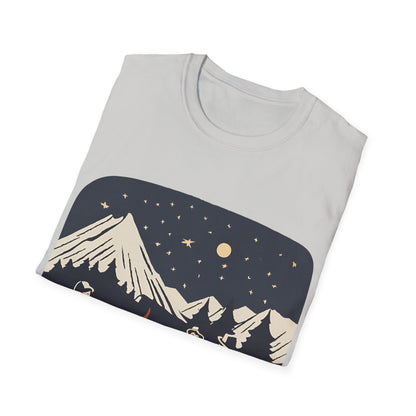 Campfire Starry Night Music - T Shirt