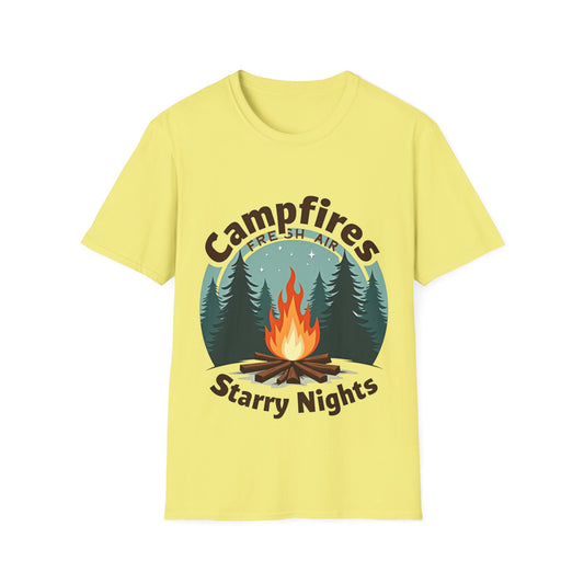 Campfires Starry Nights T-Shirt