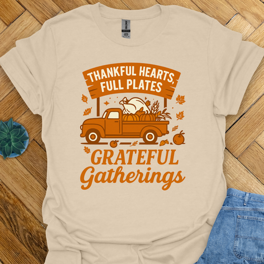 Grateful Gatherings Thanksgiving T-Shirt