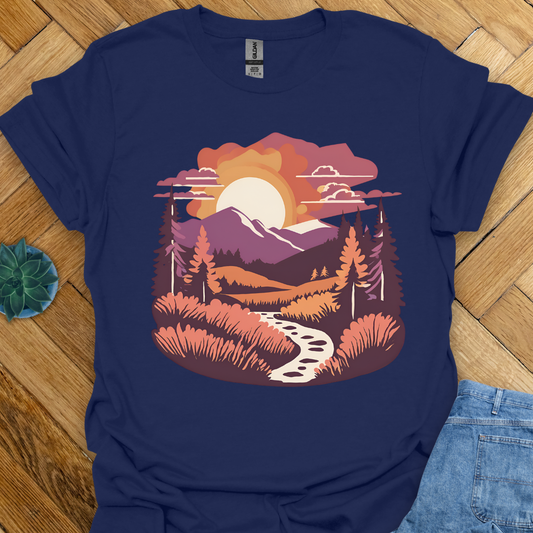 Hiking and Mountain View T-Shirt