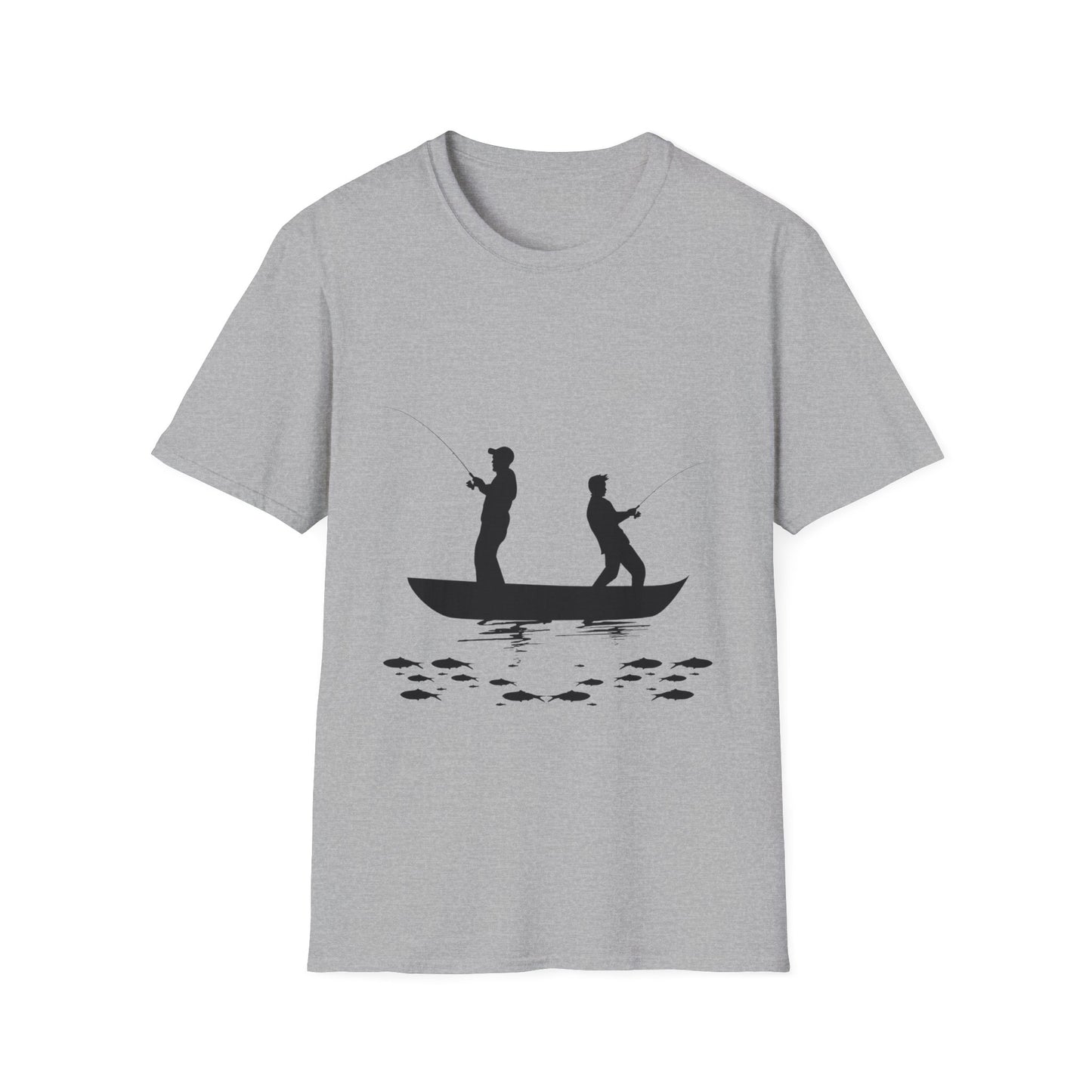 Two Men Fishing Summer - T Shirt