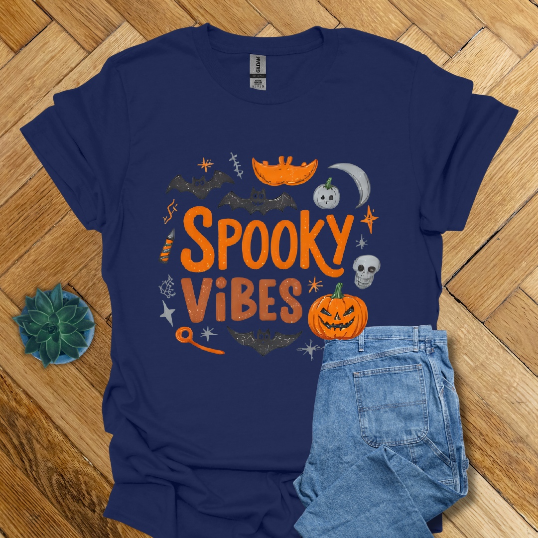 Spooky Vibes Halloween  - T Shirt