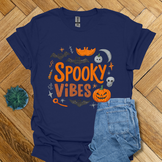 Spooky Vibes Halloween  - T Shirt