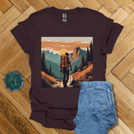 Hiking Trails Evening Sun- T Shirt