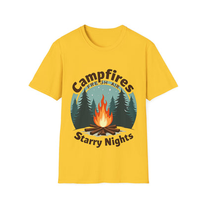 Campfires Starry Nights T-Shirt