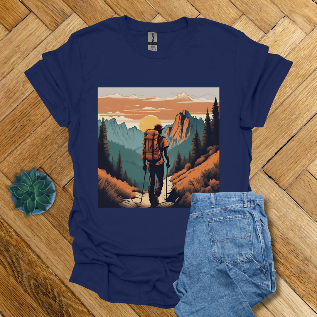 Hiking Trails Evening Sun- T Shirt