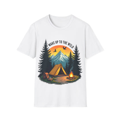 Wake Up to the Wild Camping Night T Shirt