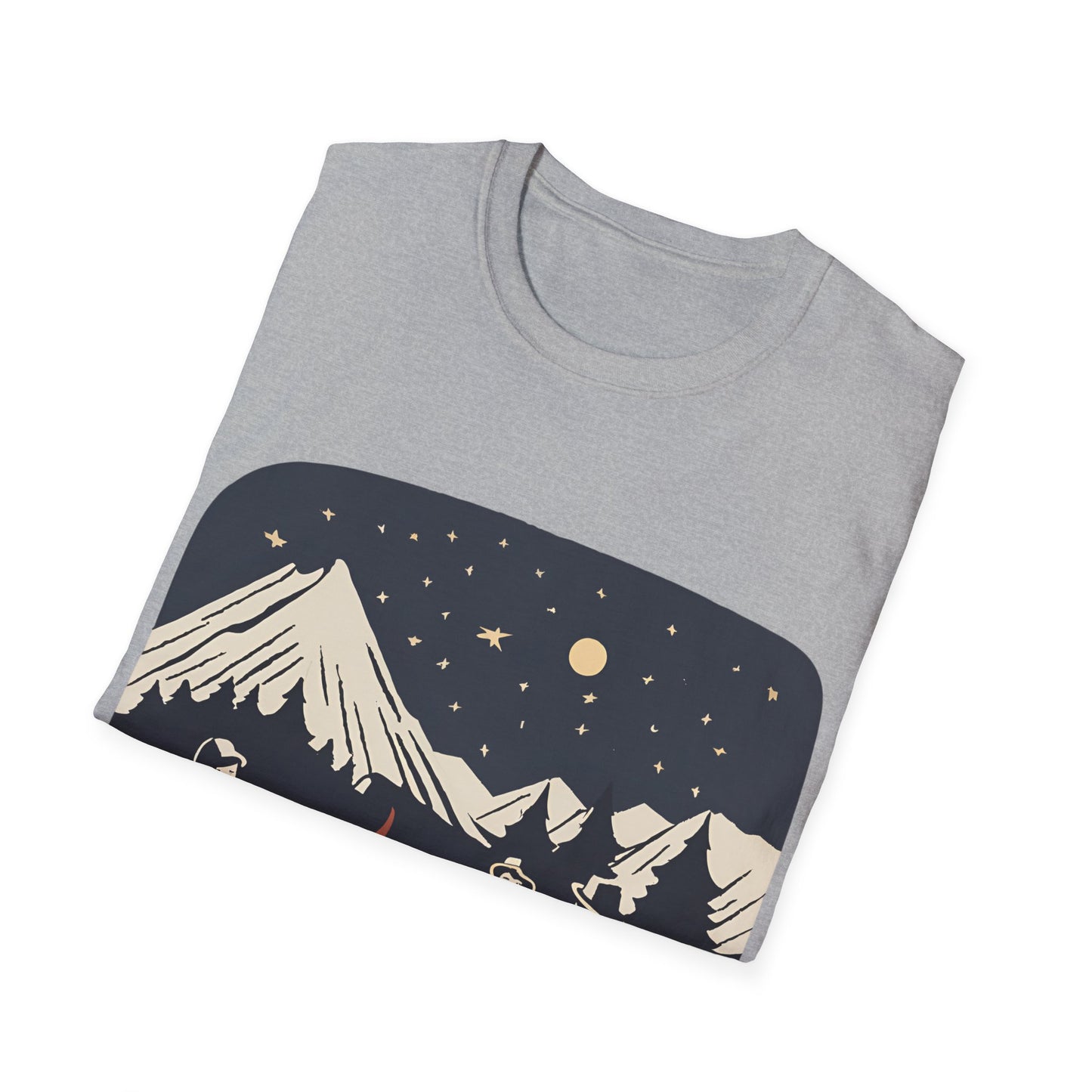 Campfire Starry Night Music - T Shirt