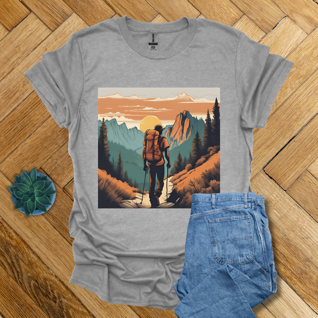 Hiking Trails Evening Sun- T Shirt