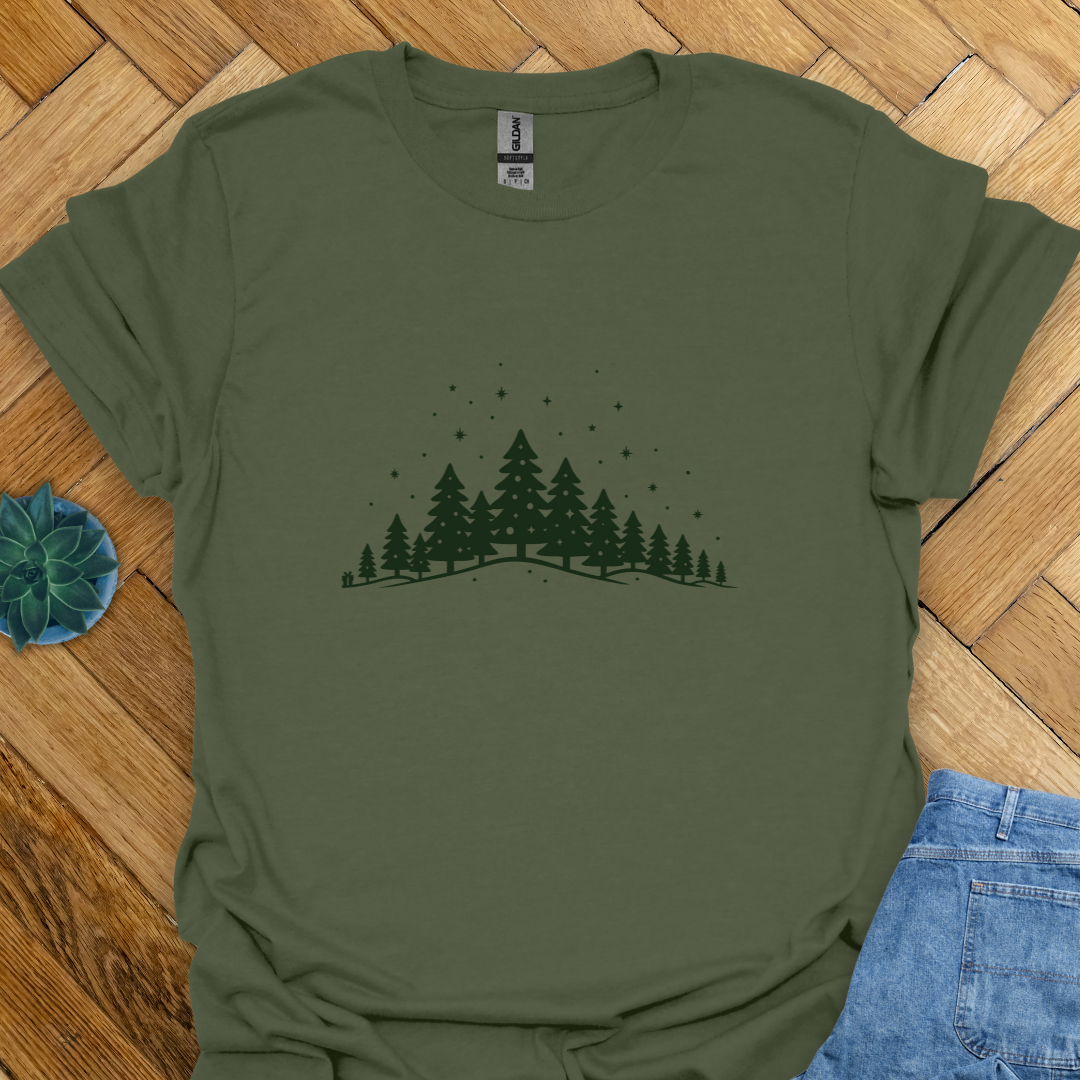 Peace in the Pines | Winter Forest Nature T-Shirt