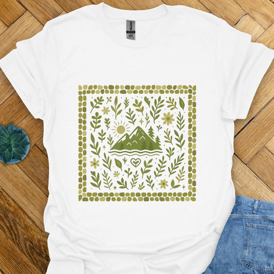 Calm Mind Quiet Mountains T-Shirt