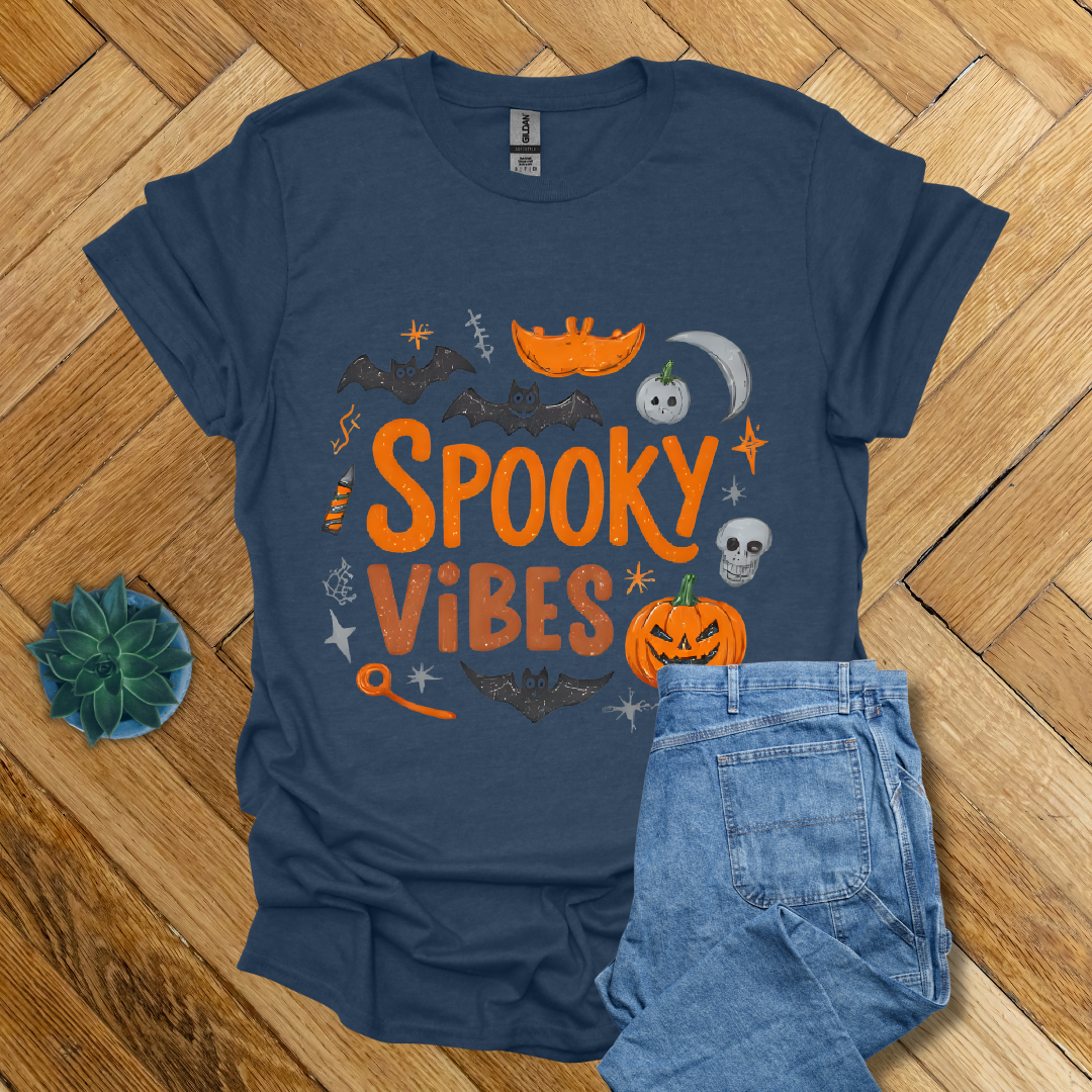 Spooky Vibes Halloween  - T Shirt