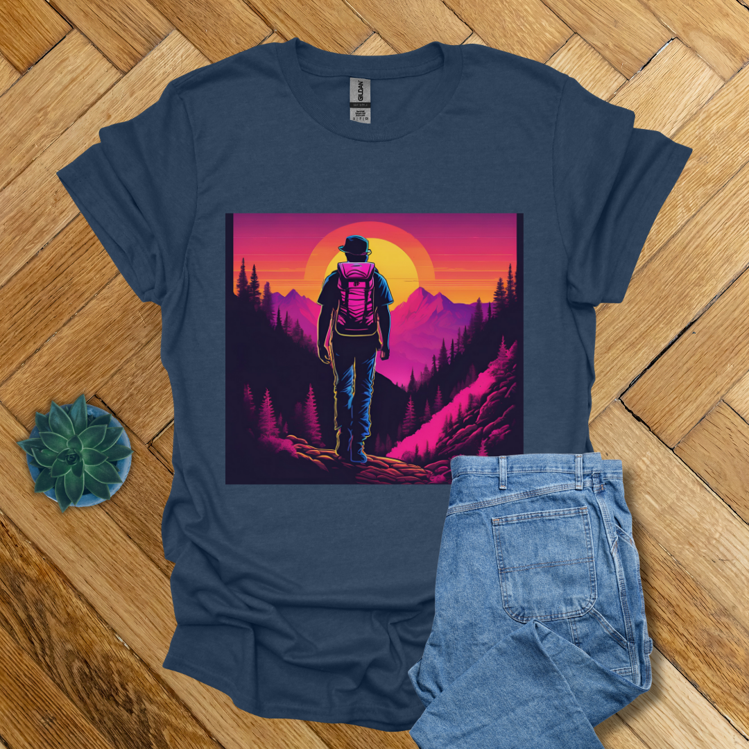 Hiking Trails and Sunset  - T Shirt