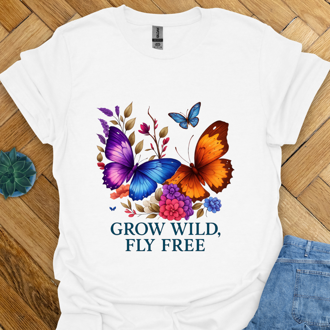 Grow Wild Fly Free  T-Shirt