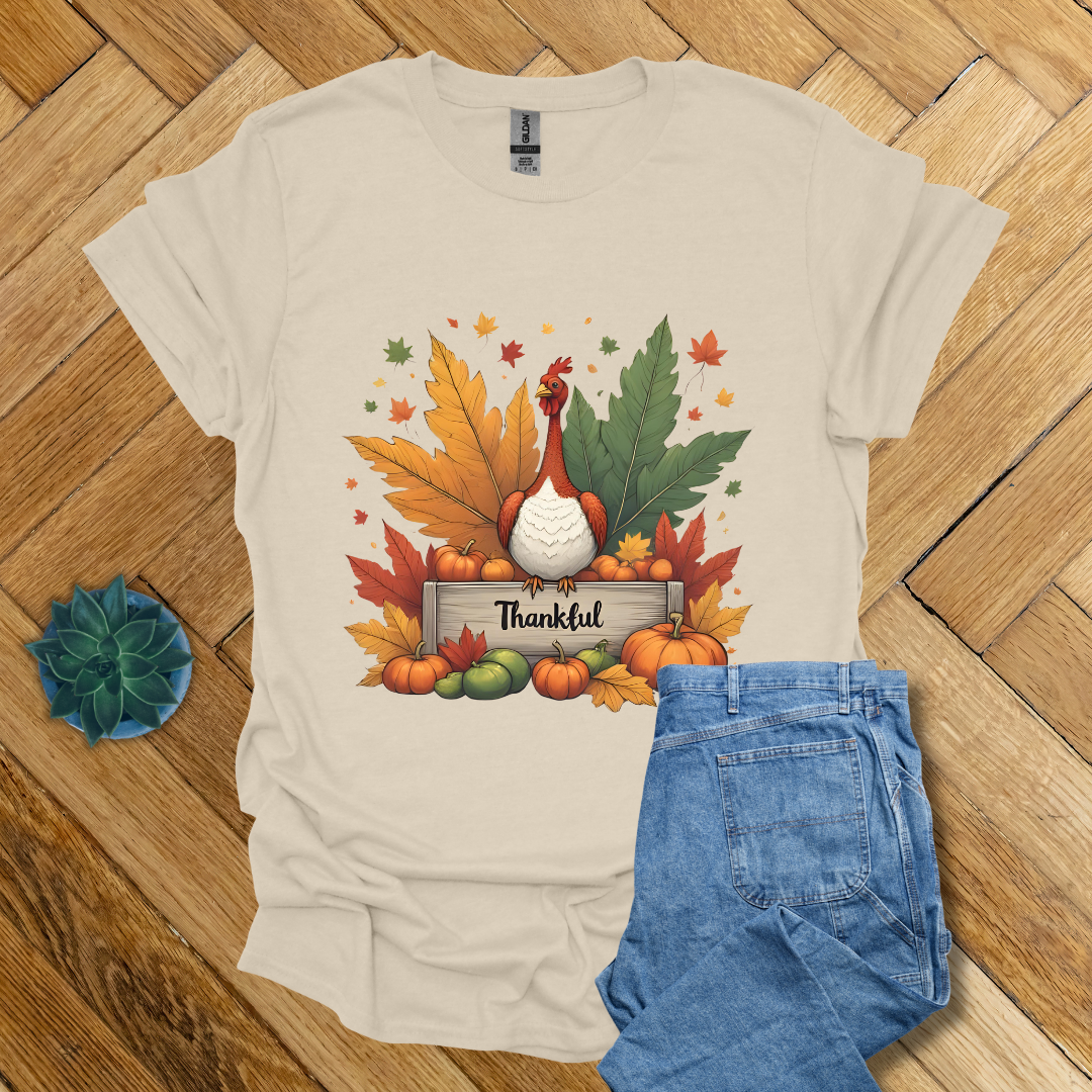Thankful  Fall Seasonal  - T Shirt