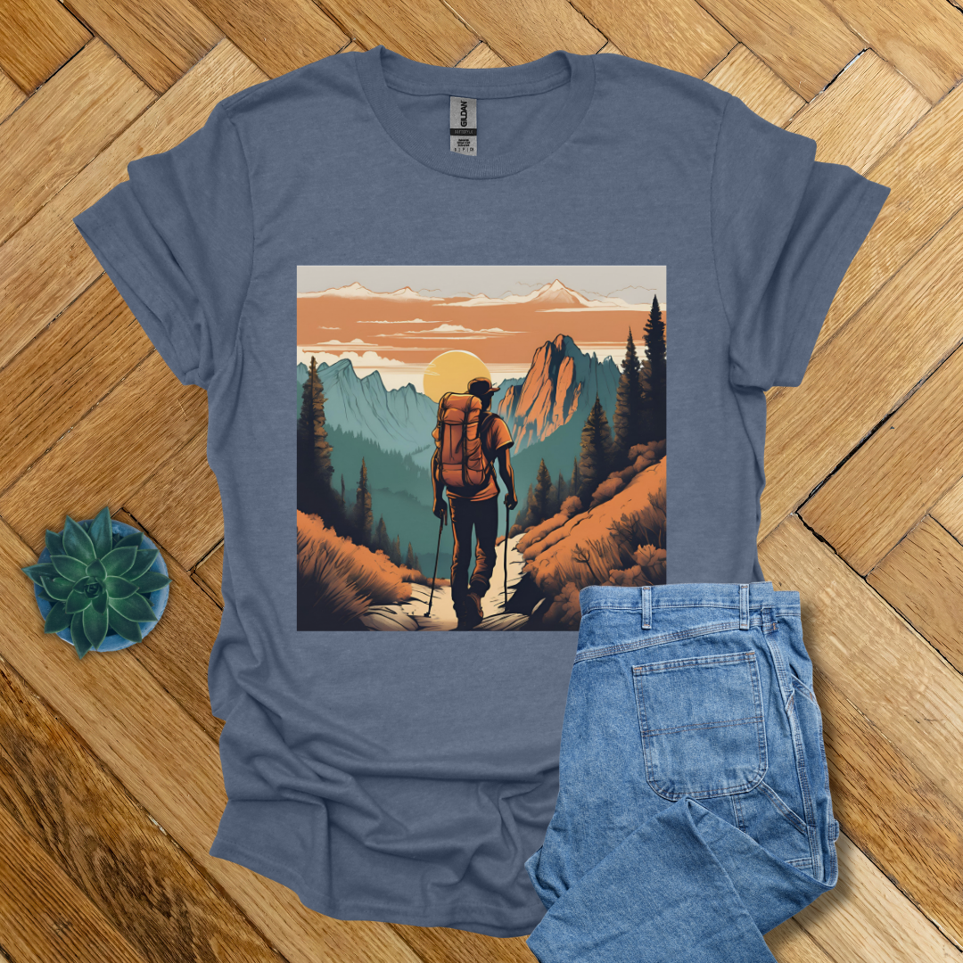 Hiking Trails Evening Sun- T Shirt