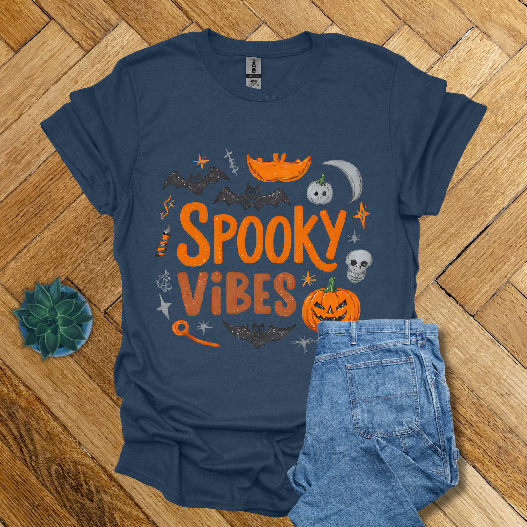 Spooky Vibes Halloween  - T Shirt